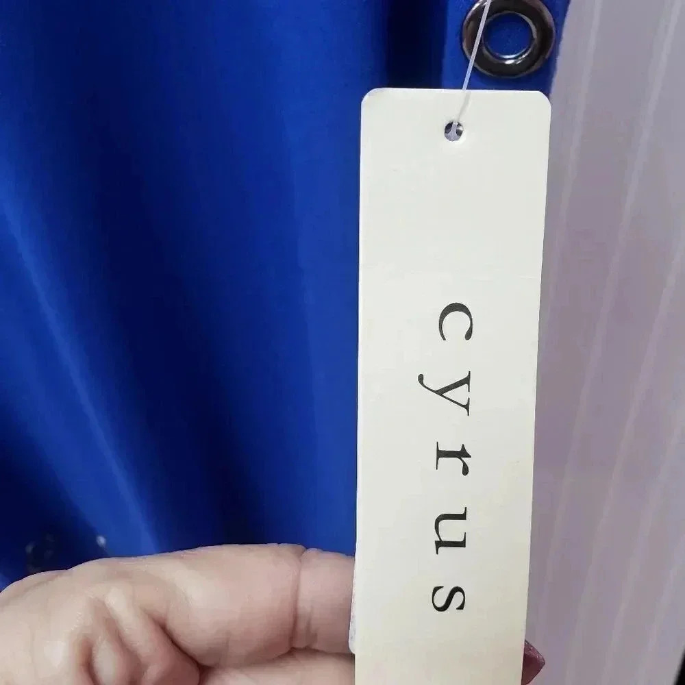 Cyrus Royal Blue Grommet Tunic - Picture 7 of 7